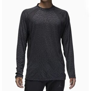 NIKE Air Jordan Dri-Fit ADV Long Sleeve Shirt Black Men 2XL *NEW* FD8123-022 $80